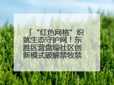 “红色网格”织就生态守护网！东胜区营盘壕社区创新模式破解禁牧禁垦难题