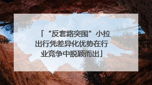 “反套路突围”小拉出行凭差异化优势在行业竞争中脱颖而出
