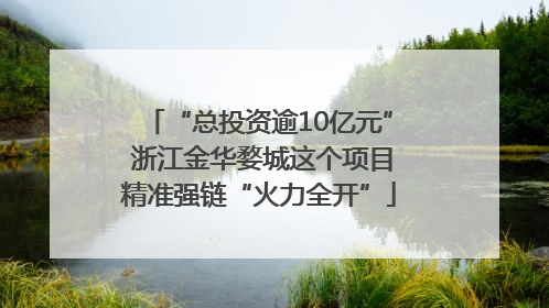 “总投资逾10亿元” 浙江金华婺城这个项目精准强链“火力全开”