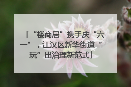 “楼商居”携手庆“六一”，江汉区新华街道“玩”出治理新范式