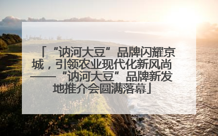 “讷河大豆”品牌闪耀京城，引领农业现代化新风尚——“讷河大豆”品牌新发地推介会圆满落幕