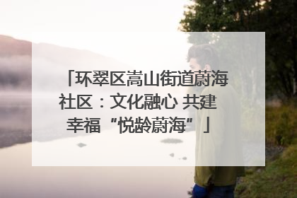 环翠区嵩山街道蔚海社区：文化融心 共建幸福“悦龄蔚海”