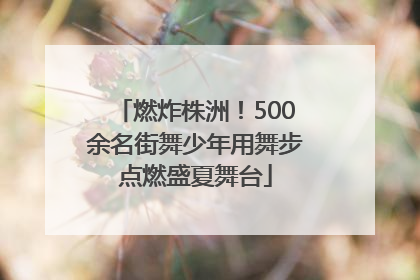 燃炸株洲！500余名街舞少年用舞步点燃盛夏舞台