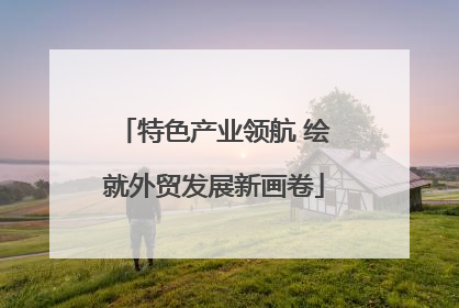 特色产业领航 绘就外贸发展新画卷