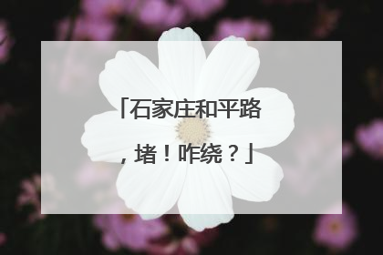 石家庄和平路，堵！咋绕？