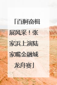 百舸奋楫展风采！张家浜上演陆家嘴金融城龙舟赛