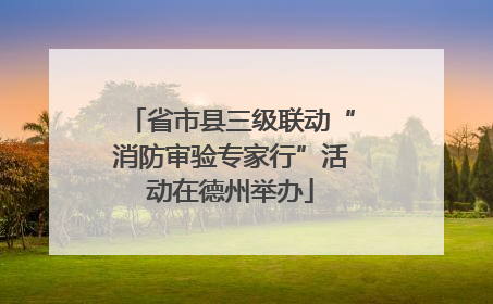 省市县三级联动“消防审验专家行”活动在德州举办