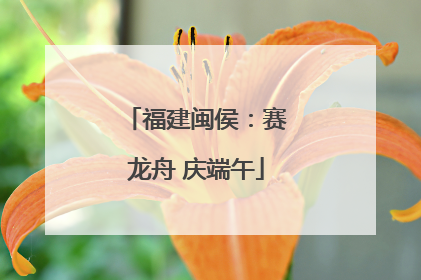 福建闽侯：赛龙舟 庆端午