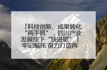 科技创新、成果转化“两手抓”，四川产业发展按下“快进键”丨牢记嘱托 奋力打造两高地两基地一屏障
