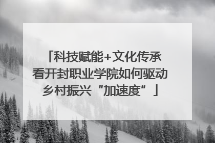 科技赋能+文化传承 看开封职业学院如何驱动乡村振兴“加速度”