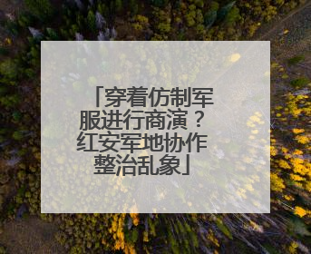 穿着仿制军服进行商演？红安军地协作整治乱象