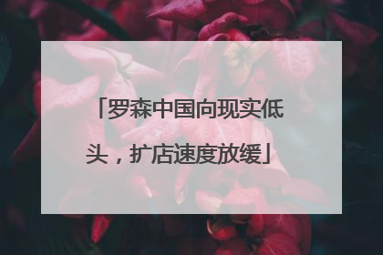 罗森中国向现实低头，扩店速度放缓