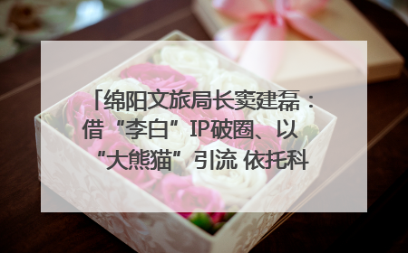 绵阳文旅局长窦建磊：借“李白”IP破圈、以“大熊猫”引流 依托科技优势绽放城市文旅魅力｜文旅局长说