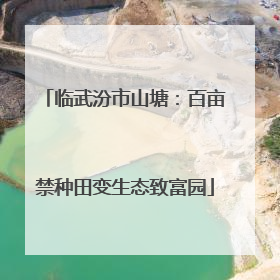 临武汾市山塘：百亩禁种田变生态致富园