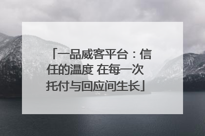 一品威客平台：信任的温度 在每一次托付与回应间生长