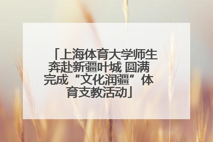 上海体育大学师生奔赴新疆叶城 圆满完成“文化润疆”体育支教活动