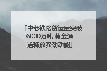 中老铁路货运量突破6000万吨 黄金通道释放强劲动能