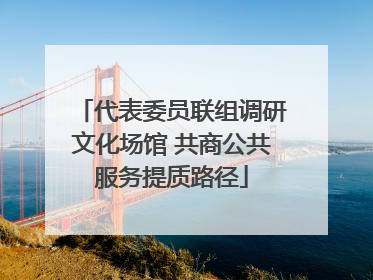 代表委员联组调研文化场馆 共商公共服务提质路径