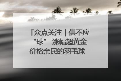 众点关注｜供不应“球” 涨幅超黄金 价格亲民的羽毛球为何身价飞涨？