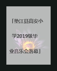 垫江县高安小学2019级毕业音乐会落幕
