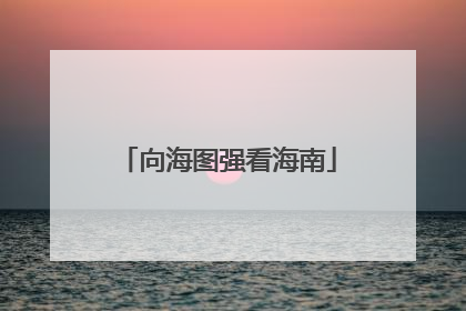 向海图强看海南