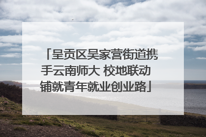 呈贡区吴家营街道携手云南师大 校地联动铺就青年就业创业路