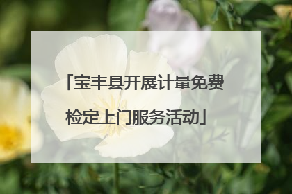 宝丰县开展计量免费检定上门服务活动