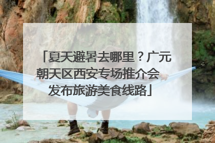 夏天避暑去哪里？广元朝天区西安专场推介会 发布旅游美食线路