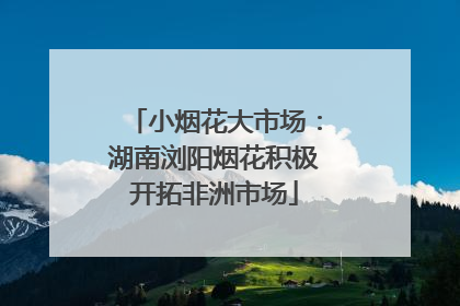 小烟花大市场：湖南浏阳烟花积极开拓非洲市场