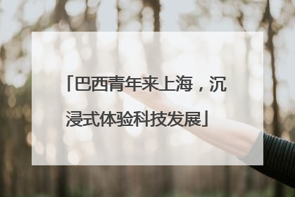 巴西青年来上海，沉浸式体验科技发展