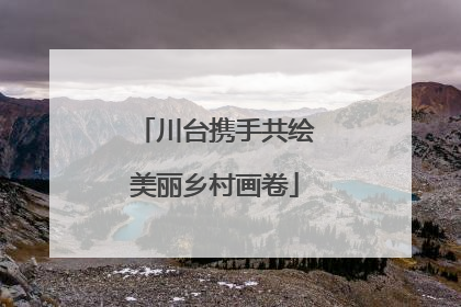 川台携手共绘美丽乡村画卷