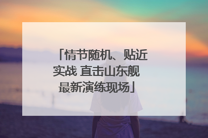 情节随机、贴近实战 直击山东舰最新演练现场