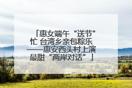 惠女端午“送节”忙 台湾乡亲包粽乐——惠安西头村上演最甜“两岸对话”