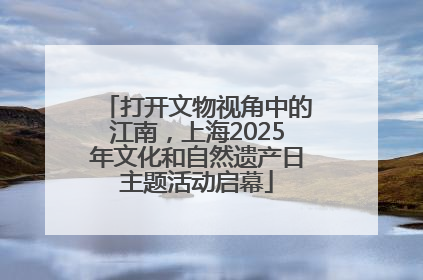 打开文物视角中的江南，上海2025年文化和自然遗产日主题活动启幕