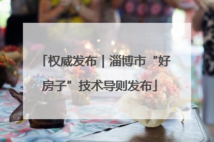 权威发布｜淄博市“好房子”技术导则发布