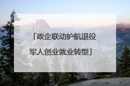 政企联动护航退役军人创业就业转型