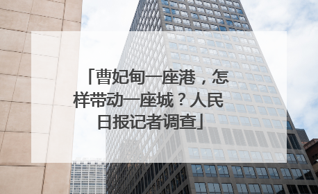 曹妃甸一座港，怎样带动一座城？人民日报记者调查