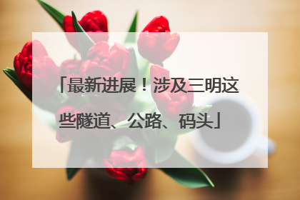 最新进展！涉及三明这些隧道、公路、码头