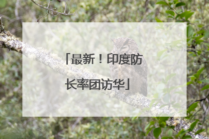 最新！印度防长率团访华