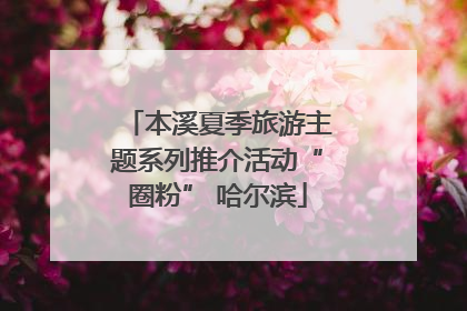 本溪夏季旅游主题系列推介活动“圈粉” 哈尔滨