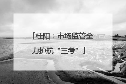 桂阳：市场监管全力护航“三考”