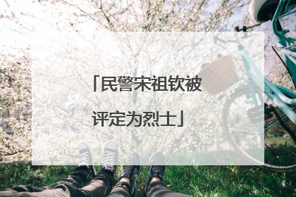 民警宋祖钦被评定为烈士