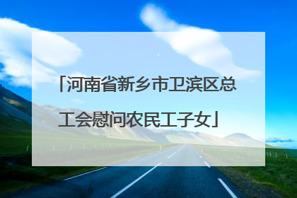 河南省新乡市卫滨区总工会慰问农民工子女