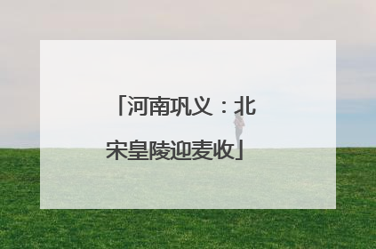 河南巩义：北宋皇陵迎麦收
