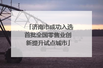 济南市成功入选首批全国零售业创新提升试点城市