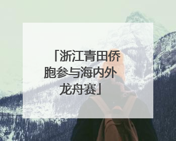 浙江青田侨胞参与海内外龙舟赛