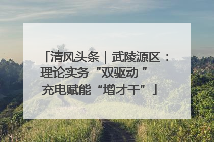 清风头条｜武陵源区：理论实务“双驱动 ” 充电赋能“增才干”