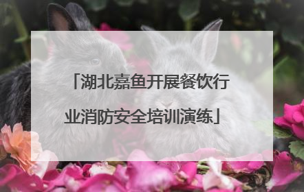 湖北嘉鱼开展餐饮行业消防安全培训演练