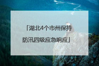 湖北4个市州保持防汛四级应急响应