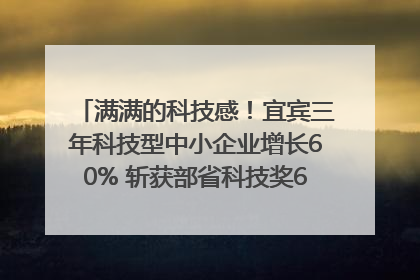 满满的科技感！宜宾三年科技型中小企业增长60% 斩获部省科技奖6项｜您牵挂的四川